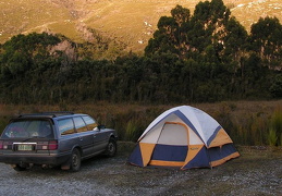 Tasmanien, Camping am Lake Pedder